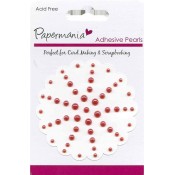 adhesive pearls - red